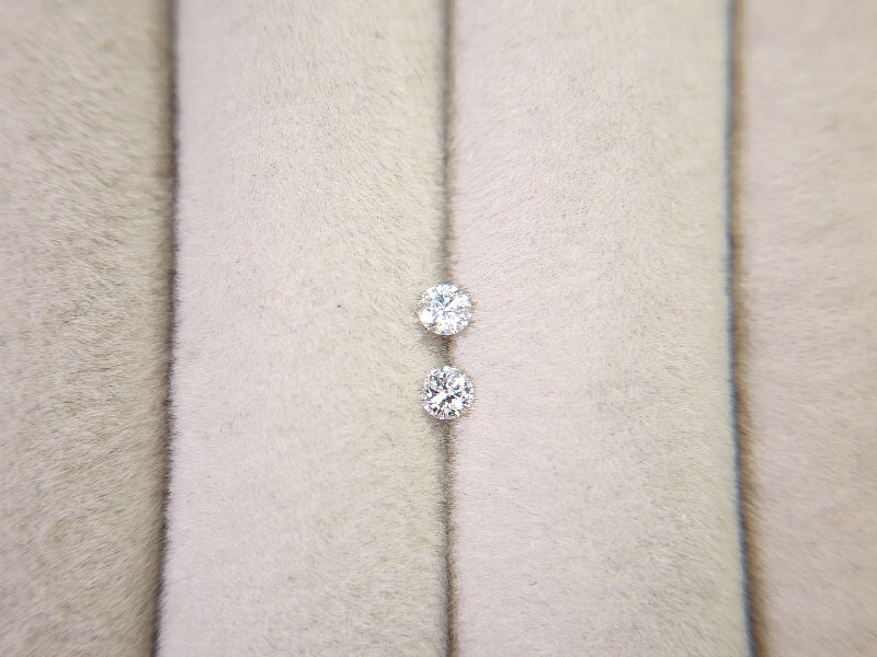 【宝石比較セット】ダイヤモンド＆合成モアッサナイト