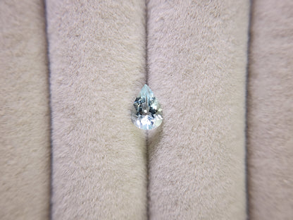 0008-7　アクアマリン　ペアシェイプ　0.53ct