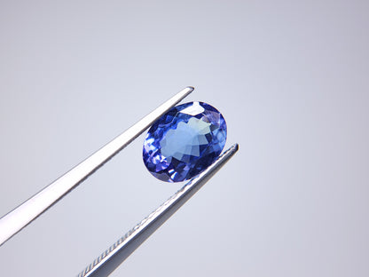 0876-10　バイカラータンザナイト　1.38ct
