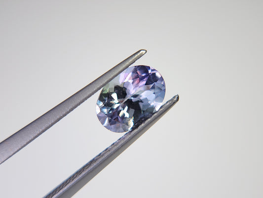 0876-19　バイカラータンザナイト　1.28ct