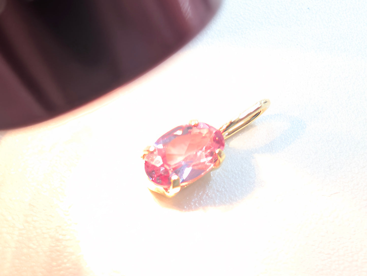 - LUMIS from toyoloose - K18 カラーチェンジガーネット 3×5 0.25ct トップ