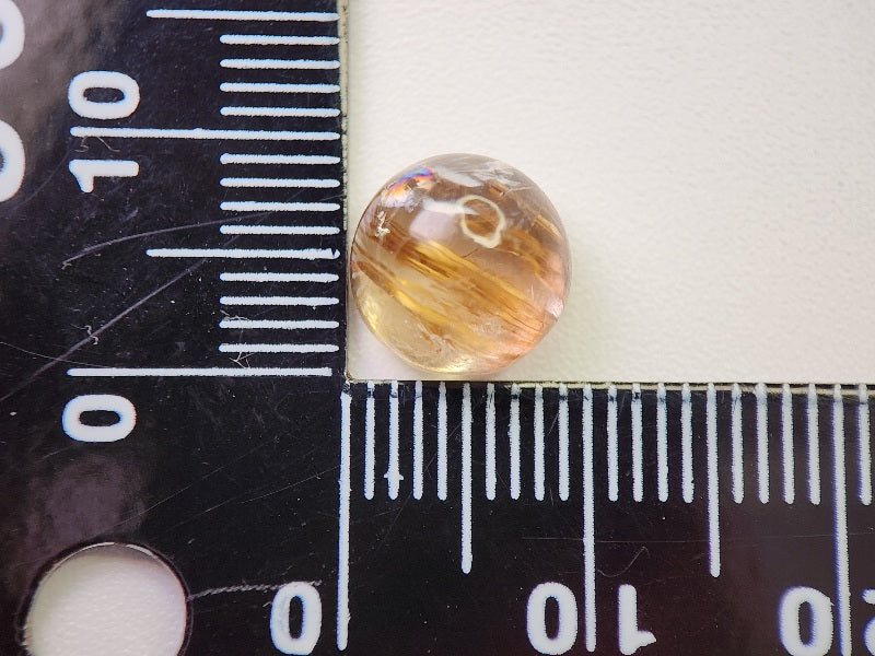 0107-2-1　虹入り！ルチルクォーツキャッツアイ　4.16ct