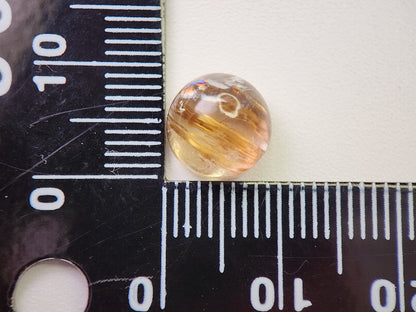 0107-2-1　虹入り！ルチルクォーツキャッツアイ　4.16ct