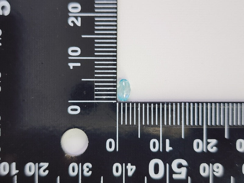 【500円均一】1/12正午まで　ブルージルコン　0.35ct　7