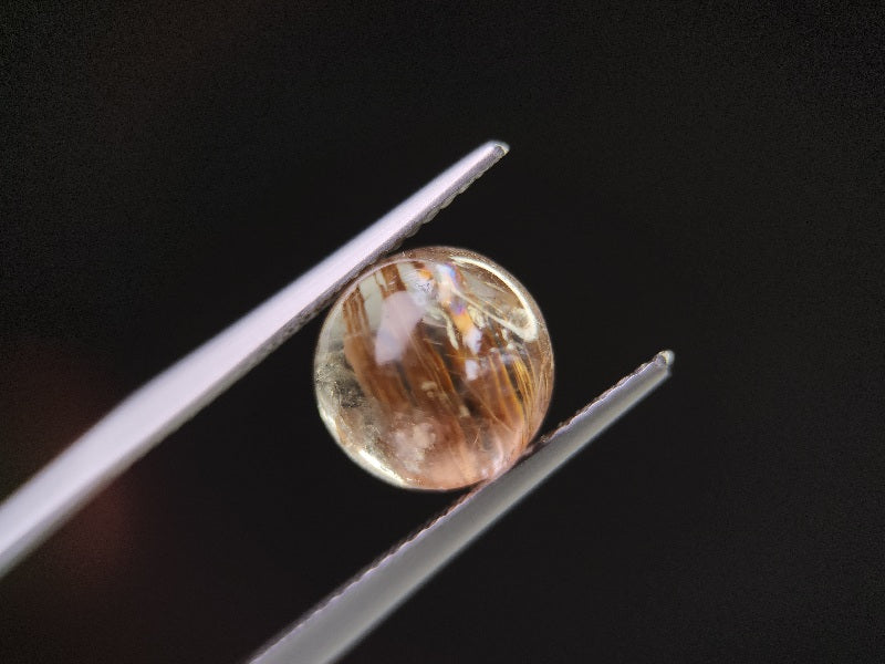 0107-2-1　虹入り！ルチルクォーツキャッツアイ　4.16ct