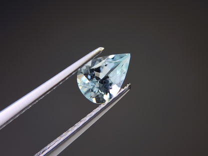 0008-7　アクアマリン　ペアシェイプ　0.53ct