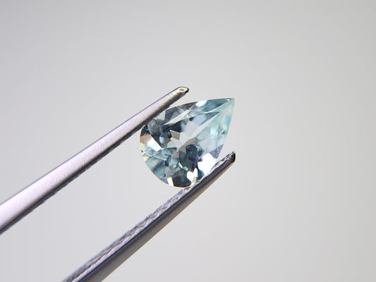 0008-7　アクアマリン　ペアシェイプ　0.53ct