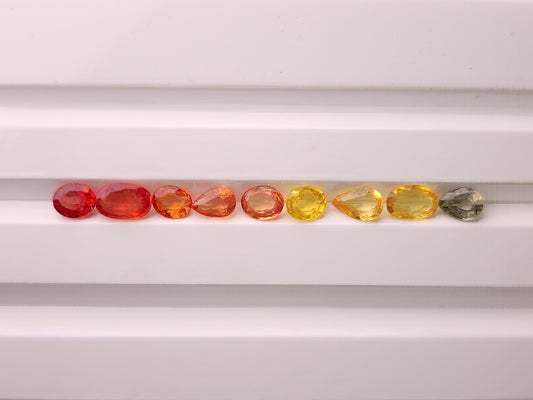 SET-mSA-2　マルチサファイア9石セット　合計2.00ct