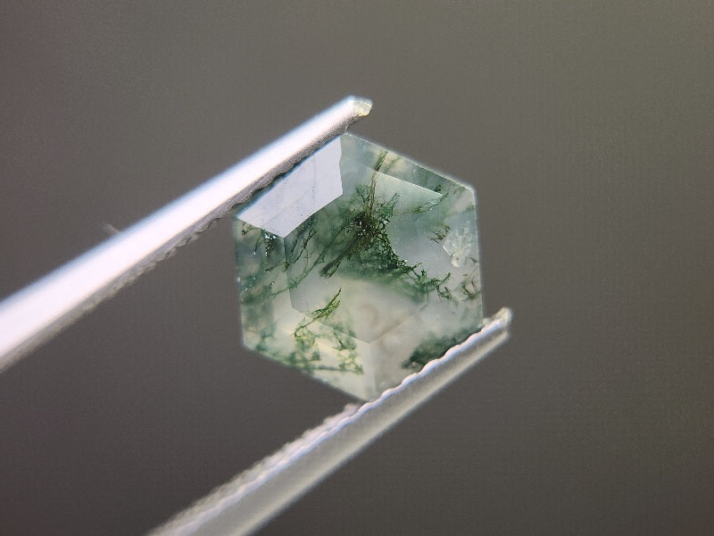 【500円均一】1/12正午まで　モスアゲート　1.90ct　5