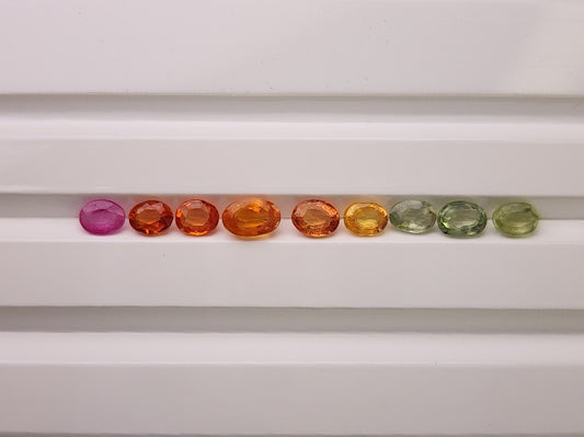 SET-mSA-10　マルチサファイア9石セット　合計2.00ct